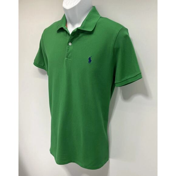 Polo Ralph Lauren Pro Fit GOLF Polo Neck T-Shirt Green Men Size Medium - Picture 2 of 7